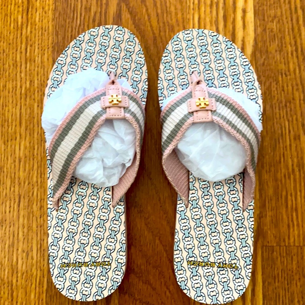 COPY - Tory Burch Coastal pink thin flip-flop